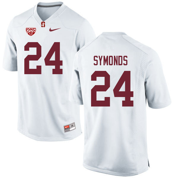 Men #24 Jay Symonds Stanford Cardinal College Football Jerseys Sale-White - Click Image to Close